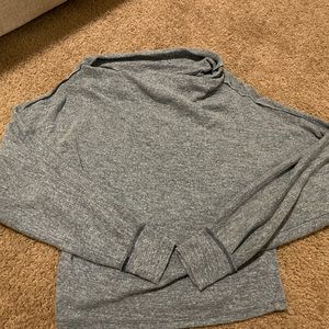 Free People- Light Blue off the Shoulder Sweater - Size Small